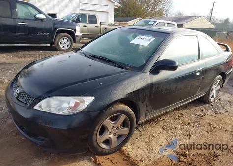 2004 Honda Civic Ex из США, поврежденный, VIN 1HGEM22994L055876